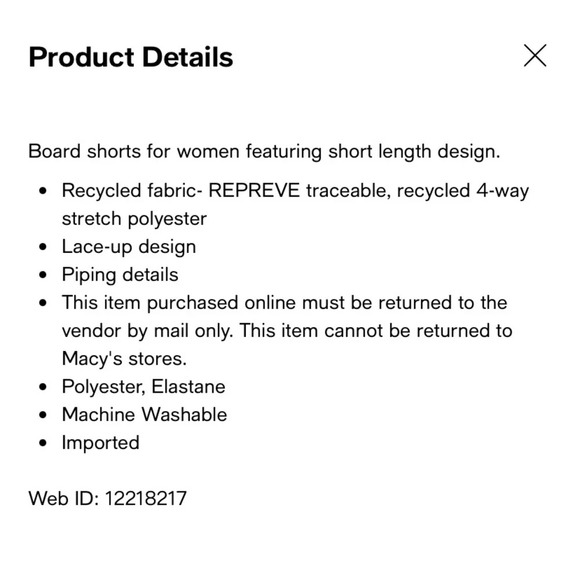 ROXY Pop Surf Boardshorts in Princess‎ Blue Texture Flower - Picture 10 of 10